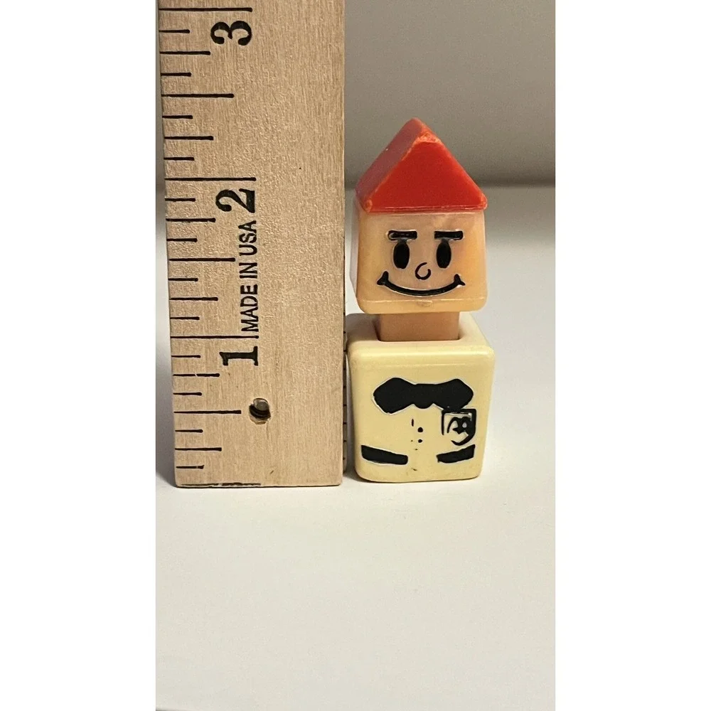 Vintage Little People McDonald's Restaurant Worker Figure Server Clerk Red Hat